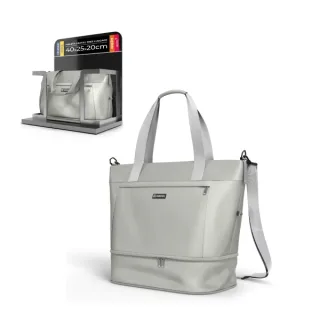 Numada Weekender W40 Bolsa de Viaje Expandible - Capacidad hasta 35L - Poliester Impermeable - Zapatero - Bolsillo para Portatil hasta 15" - Cinta Trasera - Bandolera Ajustable - Asas - Colo