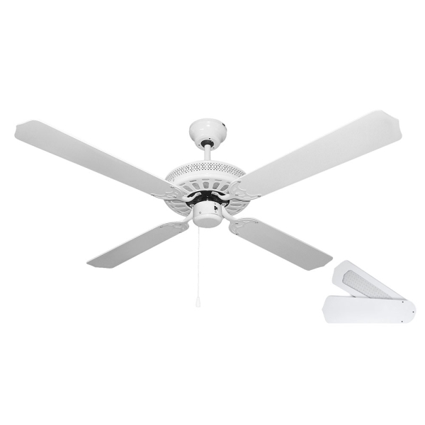 Orbegozo CF 07132 B Ventilador de Techo - 3 Velocidades 4 Aspas Reversibles - 60W - Diametro 132cm - Color Blanco