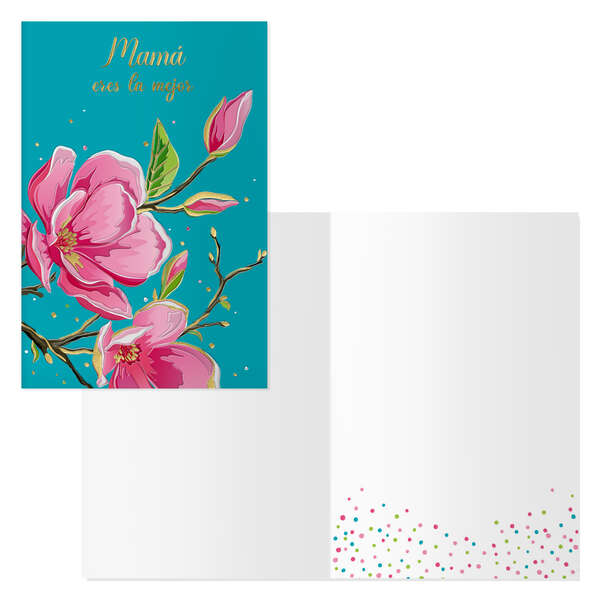 Dohe Pack de 6 Tarjetas de Felicitacion Dia de la Madre - 11.5x17cm - Impresas a Todo Color - Estampaciones con Pelicula de Color - Estampacion en Seco - Papel Offset Blanco de 300gr - Inclu