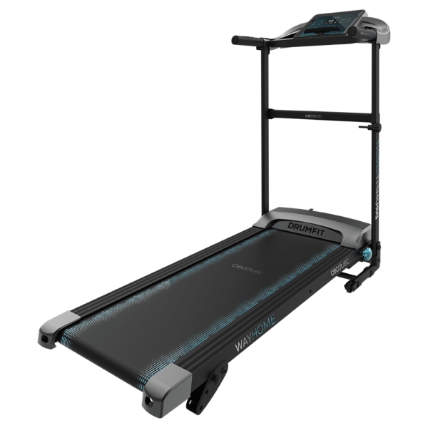 Cecotec DrumFit WayHome 1400 Sprint Cinta de Correr Plegable - 900W - Velocidad 14km/h - 12 Programas - Pulsometro y Soporte - Sistema de Inclinacion Manual - Superficie 110x40cm - Color Neg