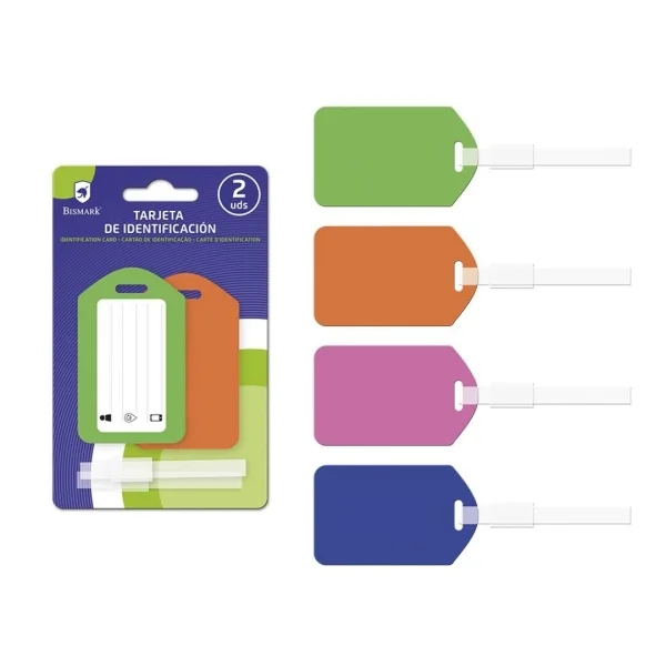 Bismark Pack con 2 Tarjetas Identificativas - 4 Colores Aleatorios