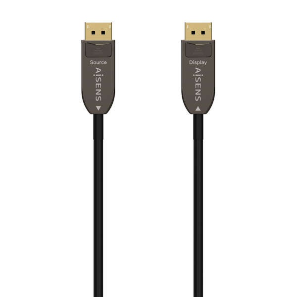 Aisens Cable DisplayPort AOC V1.4 8K@60HZ 4K@120Hz 4:4:4 32.4GBPS - DP/M-DP/M - 15M - Color Negro