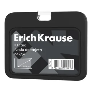 ErichKrause Funda para Tarjeta - Orientacion Horizontal - Silicona - Formato 54x85mm - Color Negro