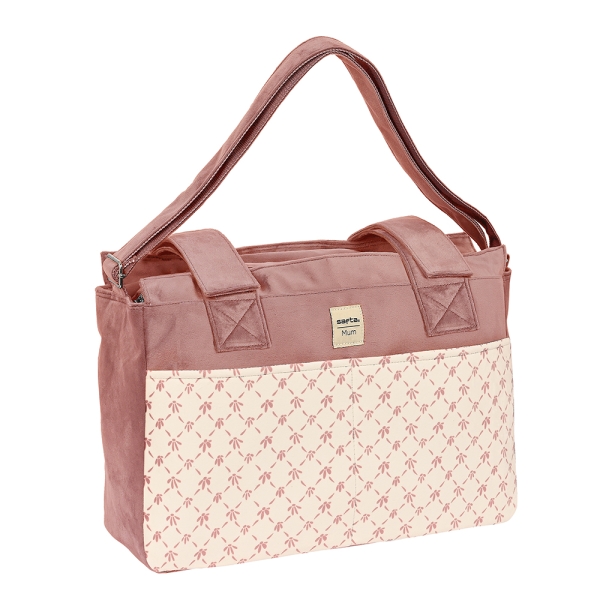 Safta Marsala Bolso de 17.94L - Adaptable al Carrito - Bolsillos Frontales - Compartimento con Cremallera - Organizador Interior - Bandolera Ajustable - Interior Forrado - 460x150x260mm - Co