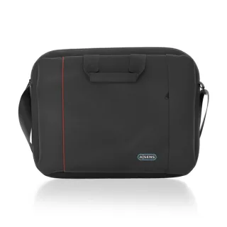Aisens Maletin para Portatil 15,6" - Acolchado Fino - Bolsillo Frontal con Cremallera - Diseño Multifuncional - Color Negro