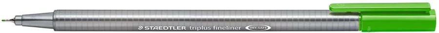Staedtler Triplus Fineliner 334 Rotulador de Punta Fina - Trazo de 0.3mm - Tinta Base de Agua - Color Verde Claro · Pack de 10 uds.