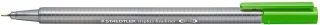 Staedtler Triplus Fineliner 334 Rotulador de Punta Fina - Trazo de 0.3mm - Tinta Base de Agua - Color Verde Claro · Pack de 10 uds.