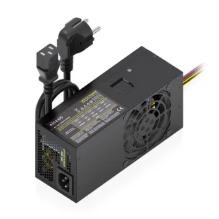 Aisens ASPC-500TFX-PSEBK Fuente de Alimentacion 500W TFX - Ventilador 80mm - OEM - Cable de Alimentacion Incluido - Color Negro