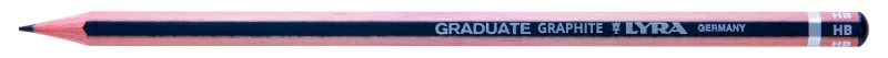 Lyra Graduate Lapiz de Grafito - Hexagonal - Graduacion HB - Color Gris Oscuro · Pack de 12 uds.