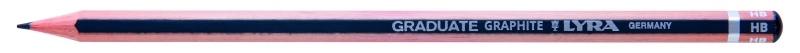Lyra Graduate Lapiz de Grafito - Hexagonal - Graduacion HB - Color Gris Oscuro · Pack de 12 uds.