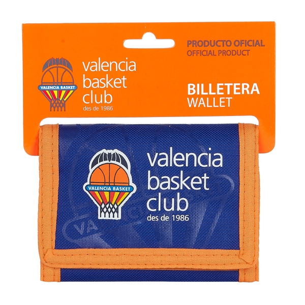 Safta Valencia Basket Billetera - Cabecera para Colgar - Cierre con Velcro - Multiples Compartimentos - Bolsillo para Monedas - 125x10x95mm - Color Azul Oscuro