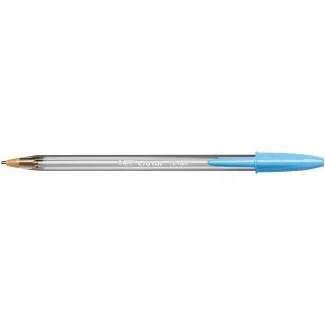 Bic Cristal Fun Boligrafo de Bola - Punta Gruesa de 1.6mm - Tinta con Base de Aceite - Color Azul Turquesa · Pack de 20 uds.