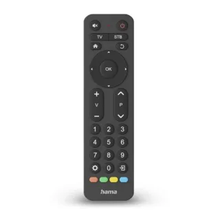 Hama Mando a Distancia para TV - Universal - Alcance 10m - 31 Botones - Permite 2 Dispositivos Simultaneos - 17.3x4.7x2cm - Color Negro