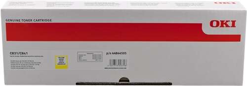 OKI C831/C841 Amarillo Cartucho de Toner Original - 44844505
