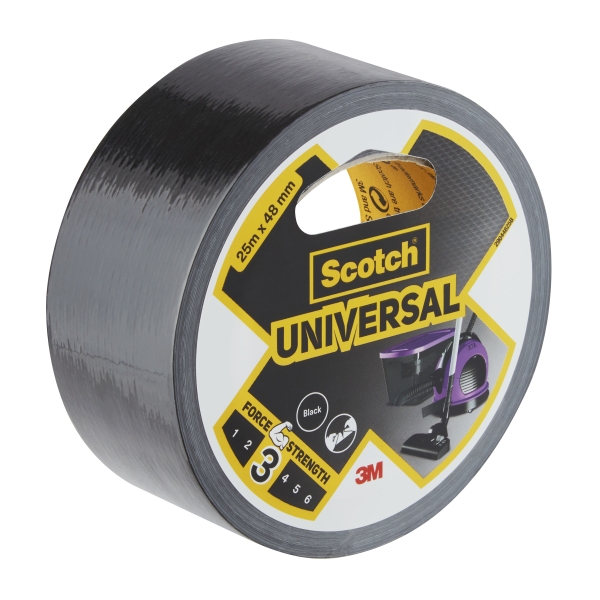 Scotch Cinta Adhesiva Americana - 48mm x 25m - Color Negro
