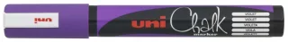 Uni-ball PWE-5M Marcador de Tiza Liquida - Punta Conica 1.8-2.5mm - Borrado en Humedo - Resistente a la Lluvia y Exteriores - Color Violeta · Pack de 6 uds.