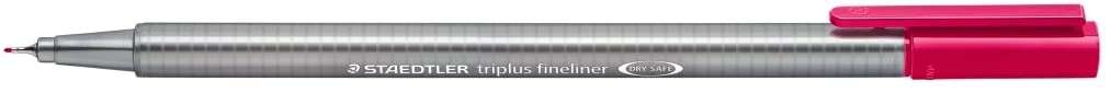 Staedtler Triplus Fineliner 334 Rotulador de Punta Fina - Trazo de 0.3mm - Tinta Base de Agua - Color Rojo Burdeos · Pack de 10 uds.