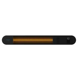 Cecotec Ready Warm 8600 Power Gold Calefactor Halogeno de Radiacion Infrarroja Exterior 2000W - Colocacion en Pared - IP55 - 3 Niveles de Potencia - Temporizador - Mando a Distancia