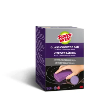 Scotch-Brite Pack de 3 Estropajos para Vitroceramica - Color Blanco