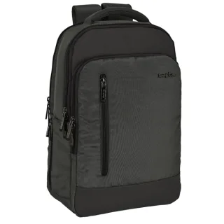 Safta Business Mochila para Portatil hasta 15.6" - Conector USB - Bolsillo Lateral - Tirador Doble - Hombreras Acolchadas - Alojamiento para Gafas - 19.15L - 290x150x440mm - Color Gris Oscur