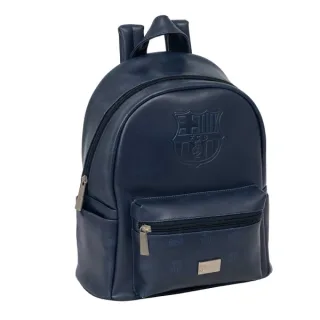 Safta F.C.Barcelona Mini Mochila - Bolsillo Frontal - Bolsillo Lateral - Interior Forrado - Hombreras Ajustables - Asa Superior Comoda - 9L - 240x120x280mm - Color Azul Marino
