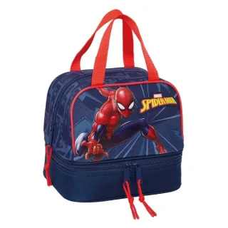 Safta Spider-Man Portameriendas de 6L - Asas Superiores - 200x150x200mm - Color Azul Marino
