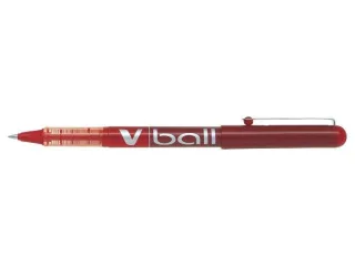 Pilot Boligrafo de tinta liquida V Ball 05 Rollerball - Punta de bola redonda 0.5mm - Trazo 0.3mm - Color Rojo · Pack de 12 uds.