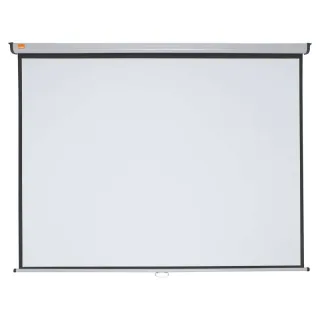 Nobo Pantalla Proyeccion Pared 2000x1513mm Blanca Mate 4:3 - Montaje en Pared o Techo - Carcasa Protectora - Alta Calidad de Proyeccion - Color Blanco
