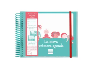 Finocam Infantil.2 Agenda sin Fechar en Catalan - 1 Dia por Pagina - 160x130mm - Tapas de Polipropileno - Papel de 90g/m2 - Espiral de Plastico - Cierre con Goma - Color Turquesa