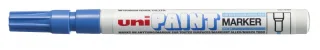 Uni-ball PX-21 Paint Marker - Marcador de Pintura - Punta Acrilica de Bala 0.8-1.2mm - Permanente en Todas las Superficies - Resistente a Luz y Agua - Cuerpo de Aluminio - Color Azul Claro ·