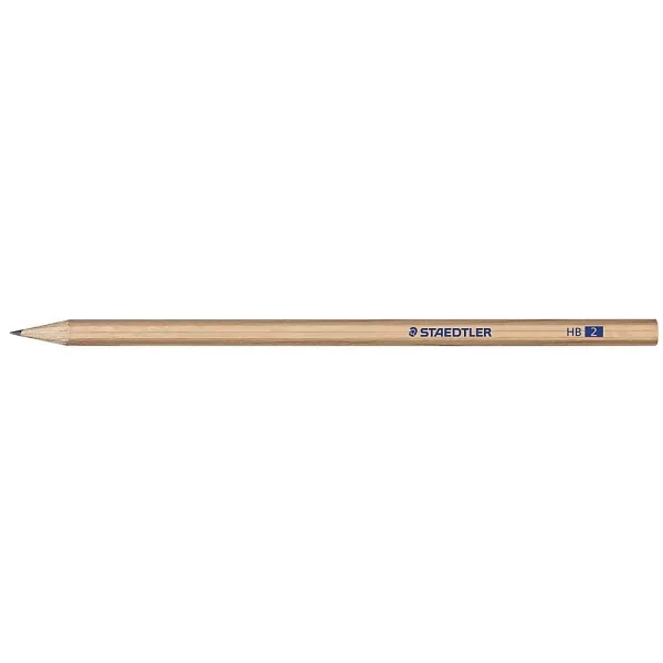 Staedtler Noris Natural 130 Lapiz de Grafito Hexagonal HB - Madera Certificada FSC - Cuerpo de Color Madera Natural · Pack de 12 uds.