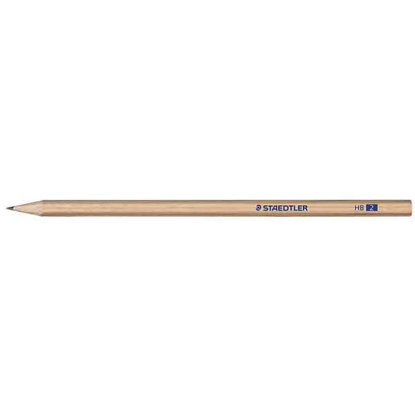 Staedtler Noris Natural 130 Lapiz de Grafito Hexagonal HB - Madera Certificada FSC - Cuerpo de Color Madera Natural · Pack de 12 uds.