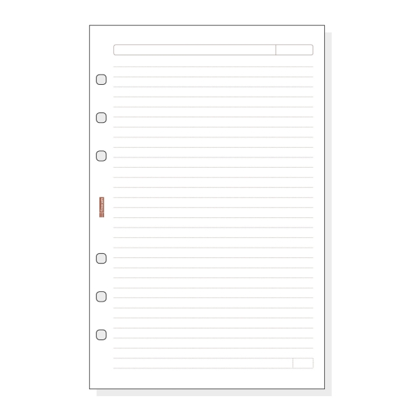 Finocam R541 Recambio para Agendas Open - Lineas Guia - Formato 500 - 117x5x181mm - Color Blanco