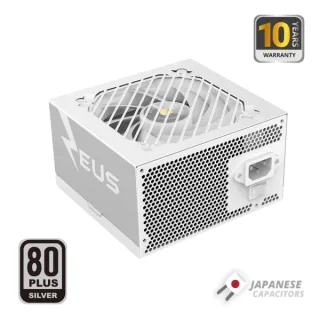 Mars Gaming MPZE750SI Fuente de Alimentacion ATX de 750W - 80 Plus Silver - Ventilador de 12cm - 14dB - 150x145x85mm - Color Blanco