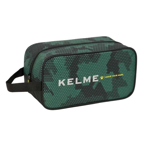 Safta Kelme Camo Zapatillero - Asa Lateral - 6L - Resistente - Organiza el Calzado - 290x140x150mm - Color Verde Camuflaje