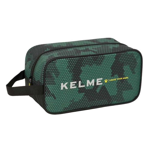 Safta Kelme Camo Zapatillero - Asa Lateral - 6L - Resistente - Organiza el Calzado - 290x140x150mm - Color Verde Camuflaje