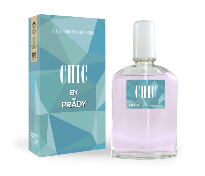 Prady Colonia de Mujer Chic - Frasco de 90 ml - Spray Pulverizador