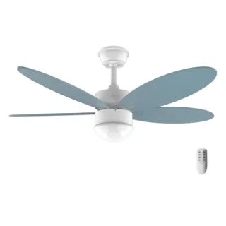 Cecotec EnergySilence Aero 4260 Sky Ventilador de Techo con 5 Aspas y Luz LED Integrada - 40W - Aspas Reversibles - Mando a Distancia - Temporizador - Diametro de 42" - Modo Invierno - Color