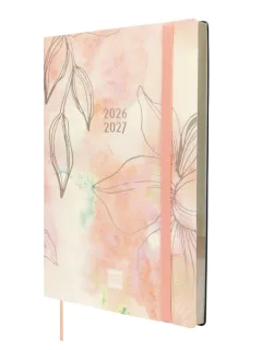 Finocam Mara Agenda de Tapa Flexible Internacional - 18 Meses - Semana Vista Vertical - Formato Y10 - 140x204mm - Papel de 80g/m2 - Esquinas Microperforadas - Cierre con Goma - Multicolor