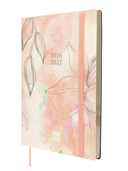 Finocam Mara Agenda de Tapa Flexible Internacional - 18 Meses - Semana Vista Vertical - Formato Y10 - 140x204mm - Papel de 80g/m2 - Esquinas Microperforadas - Cierre con Goma - Multicolor