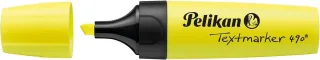 Pelikan Subrayador Textmarker 490 - Base de Agua - 3 Anchos de Trazo - Color Amarillo Fluorescente · Pack de 10 uds.