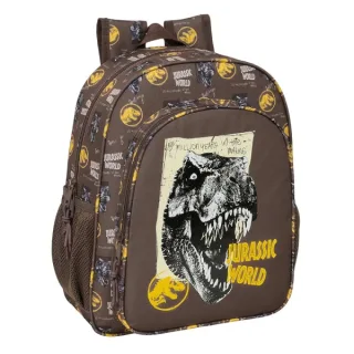 Safta Jurassic World Mochila - Adaptable a Carro - Portabotellas - Tirador Doble - Hombreras Ergonomicas - Espalda Acolchada - Bolsillo Frontal - Asa de Mano - 15L - 320x120x380mm - Color Ma