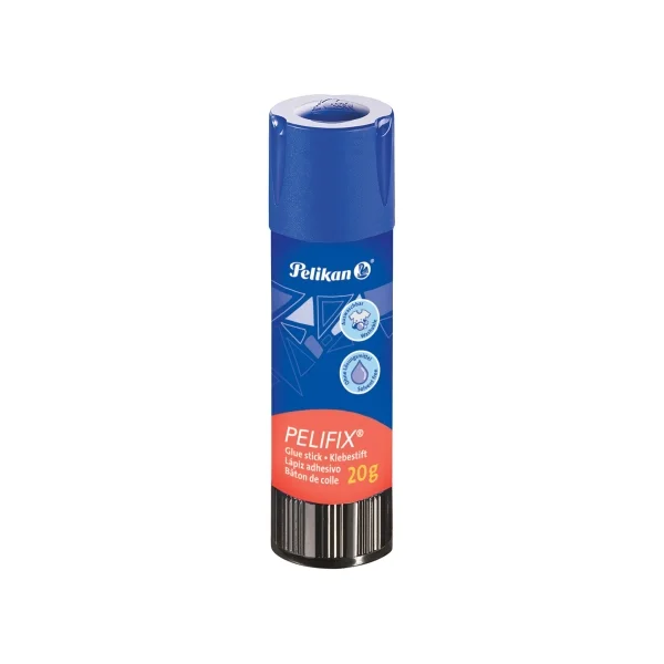 Pelikan Pelifix Pegamento en Barra de 20g - sin Disolventes - Lavable con Agua Fria - Color Blanco · Pack de 20 uds.
