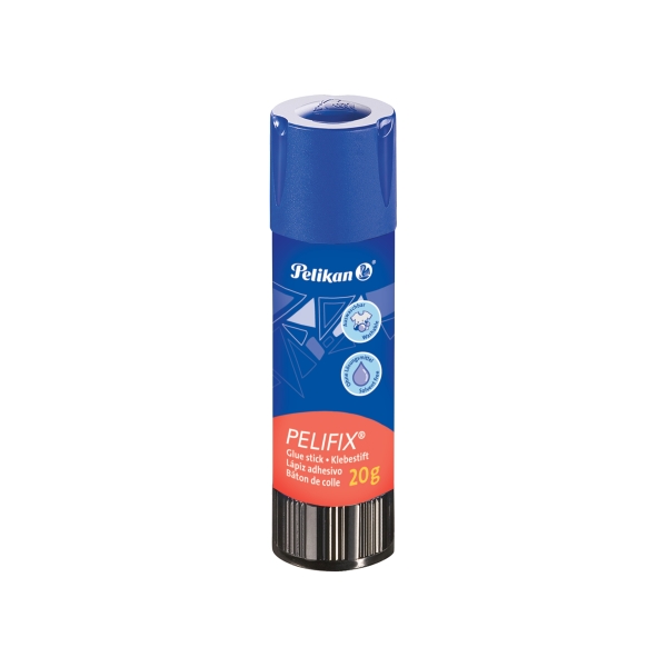 Pelikan Pelifix Pegamento en Barra de 20g - sin Disolventes - Lavable con Agua Fria - Color Blanco · Pack de 20 uds.