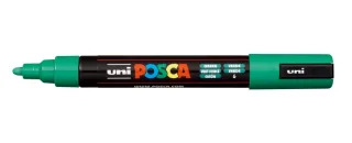 Posca PC-5M Marcador de Pintura - Punta de Bala 1.8-2.5mm - Tinta Base al Agua - Resistente a la Luz - No Permanente - Color Verde · Pack de 6 uds.