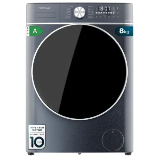 Cecotec Bolero DressCode 8800 Inverter Ice Blue A Lavadora de Carga Frontal - Capacidad 8kg - Velocidad 1400rpm - Seguro Infantil - Motor Inverter - 16 Programas - Color Azul