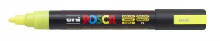 Posca PC-5M Marcador de Pintura - Punta de Bala 1.8-2.5mm - Tinta Base al Agua - Resistente a la Luz - No Permanente - Color Amarillo · Pack de 6 uds.