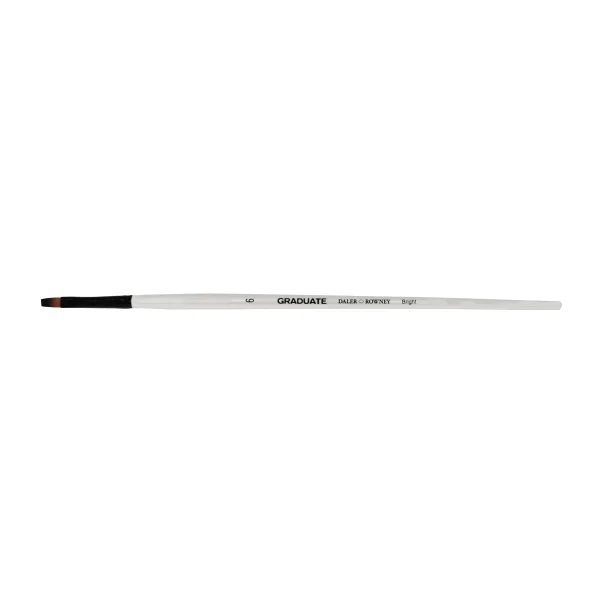 Daler Rowney Graduate Pincel Multitecnica - Pelo Sintetico - Mango Largo - Bright Nº6