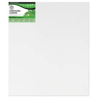 Daler Rowney Simply Bastidor Entelado - 60x70cm - Imprimacion Triple - Grano Medio - 100% Algodon sin Acido - 250g - Color Blanco