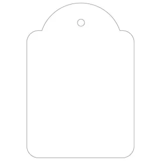 Apli Pack de 400 Etiquetas Colgantes 45x65mm - Agujero Preperforado - Con Hilo de Poliester Blanco - Color Blanco